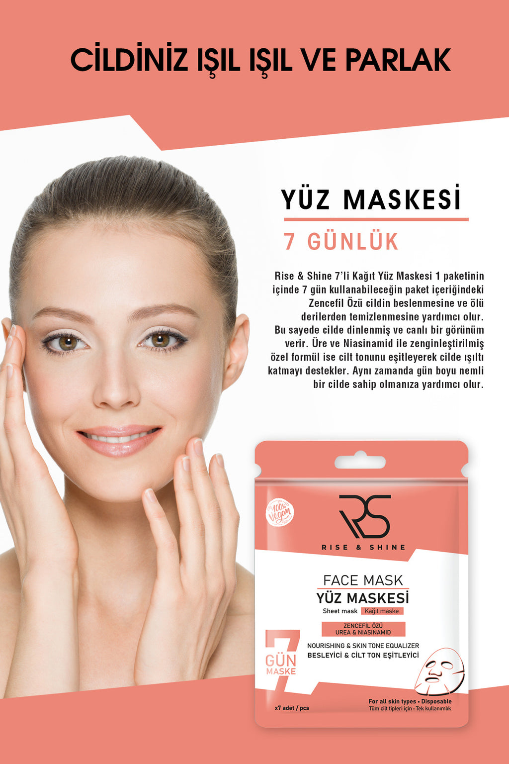 Kağıt Yüz Maskesi- 7' li