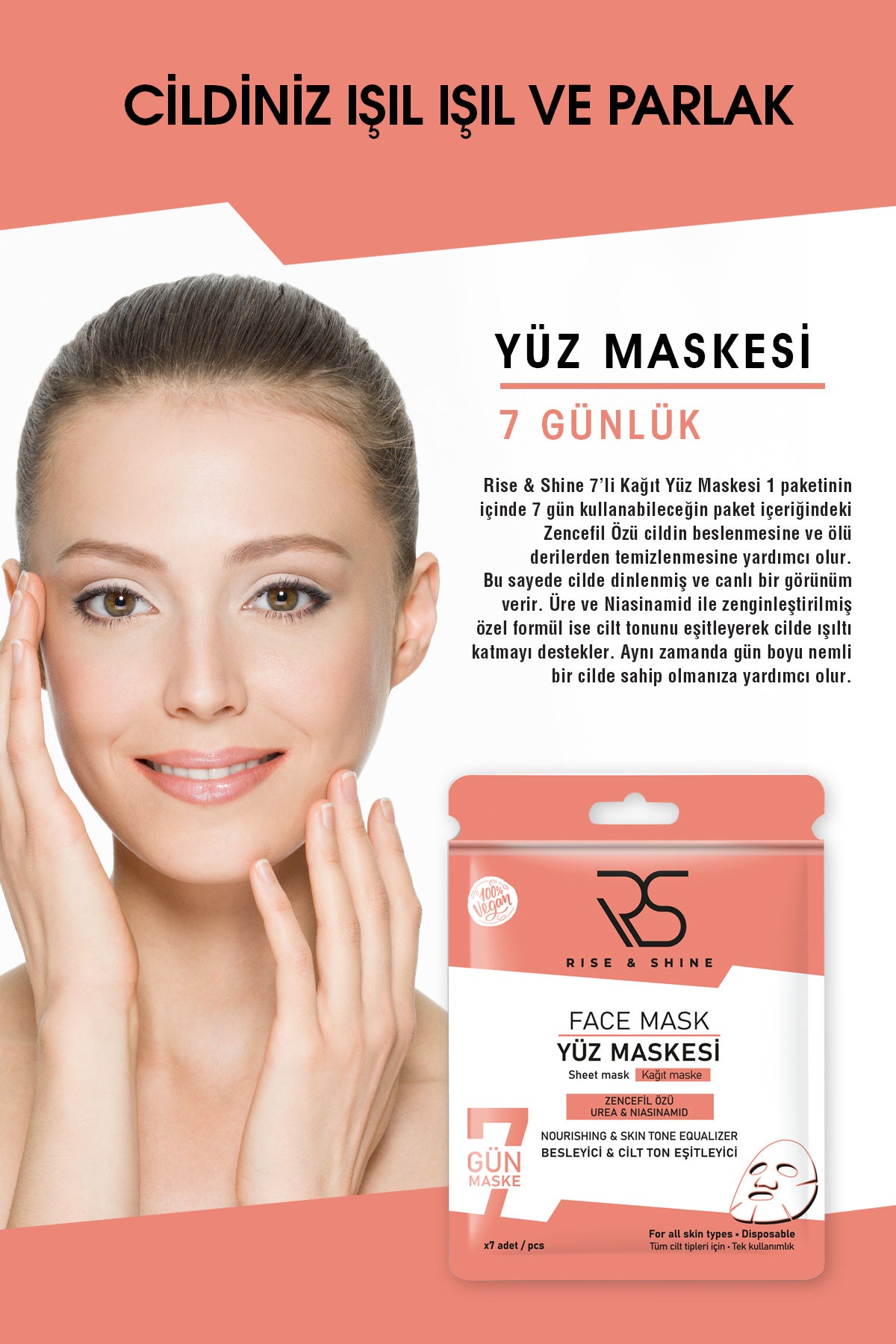 Kağıt Yüz Maskesi- 7' li