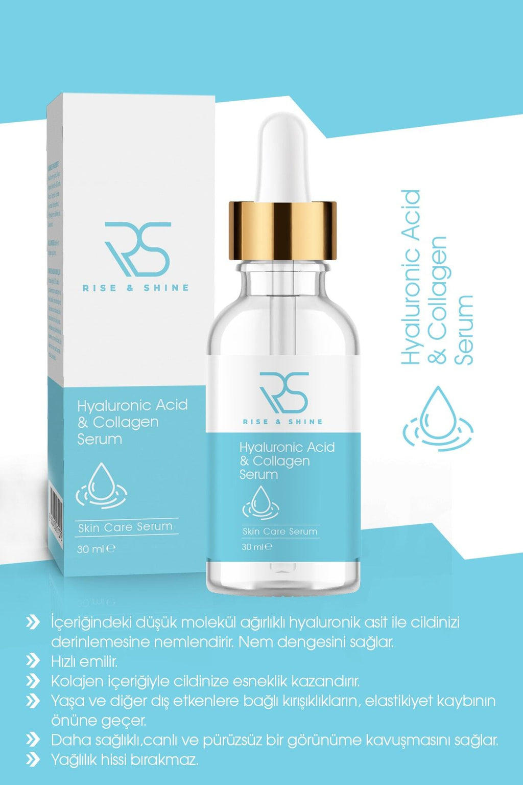 Hyaluronik Asit & Kolajen Serum - 30 ml