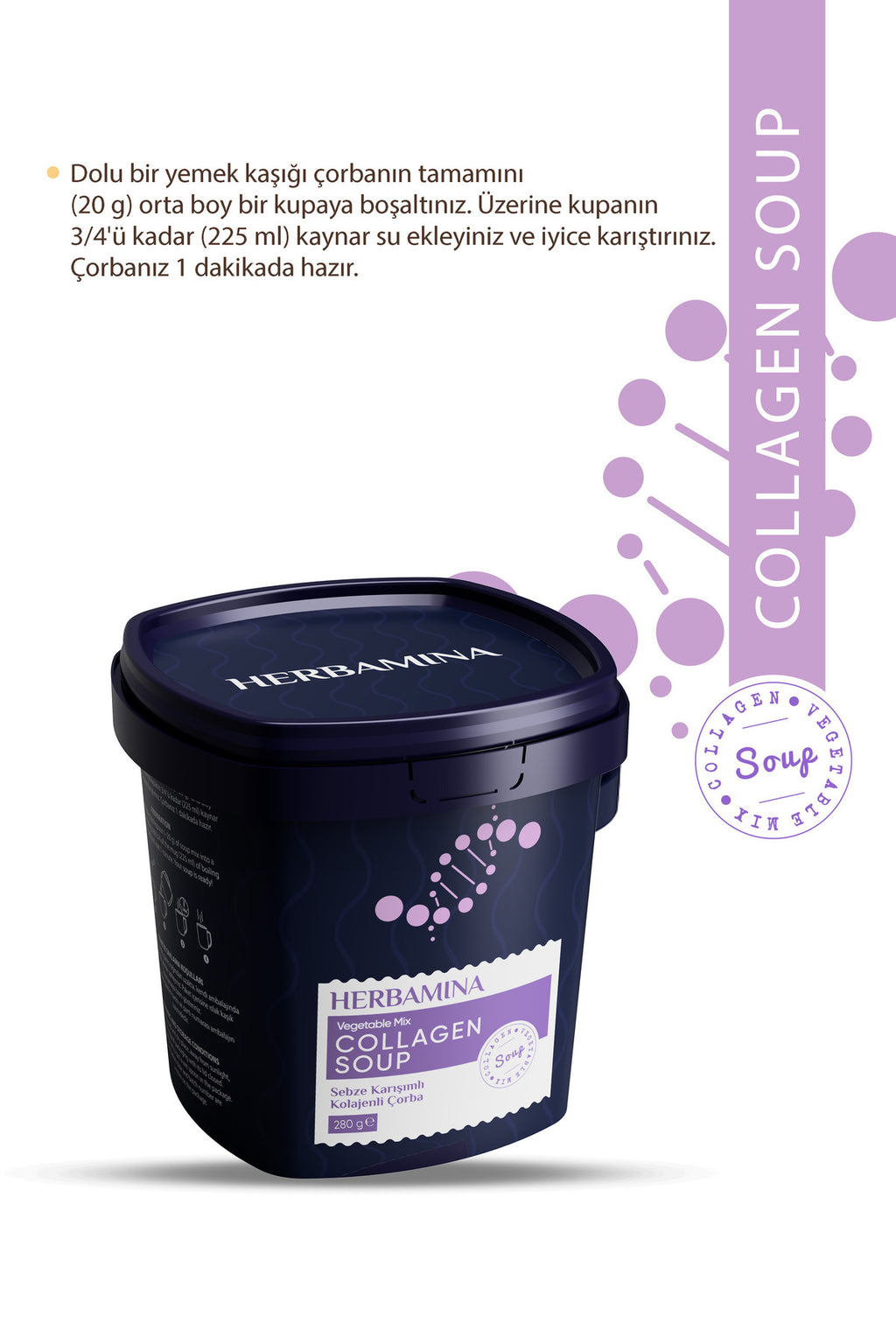 Sebze Karışımlı Kolajenli Çorba