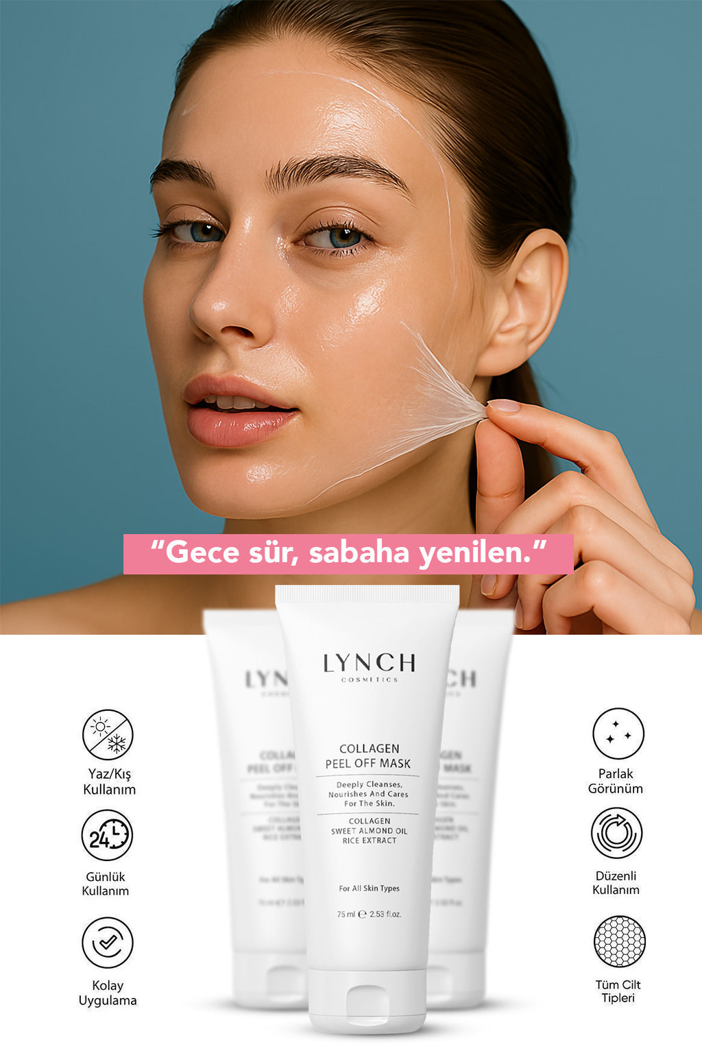 Soyulabilir Kolajen Maske - 75 ml