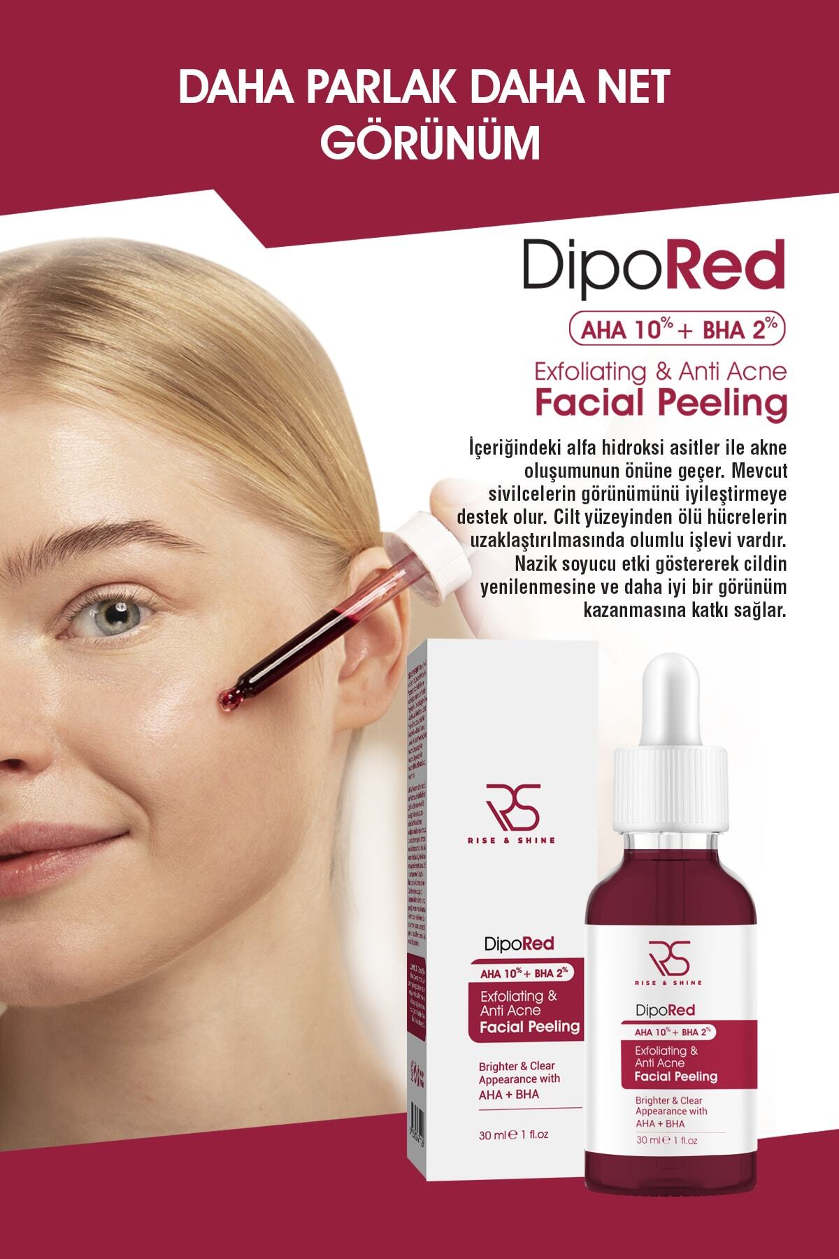Exfoliating Facial Red Peeling Serum - 30 Ml